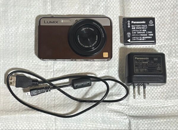 LUMIX Panasonic DMC-XS3 コンパクトデジタルカメラ ルミックス パナソニック デジカメ ブラウン