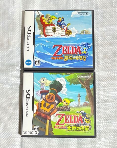 ゼルダの伝説 夢幻の砂時計 大地の汽笛 ニンテンドーDS Nintendo 任天堂 ゲームソフト 箱あり