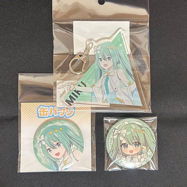 プロセカ 劇場版 タワレコカフェ バツミク 缶バッジ アクキー