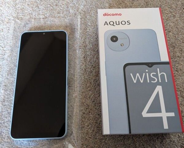 AQUOS wish4 SH-52E ブルー ドコモ