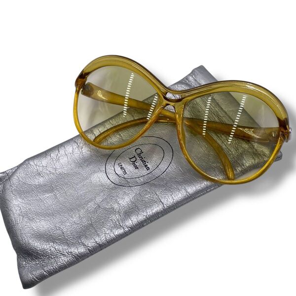 オールドディオール Dior サングラス CD デッドストック ゴールド ヴィンテージ グラデーション シルバー金具