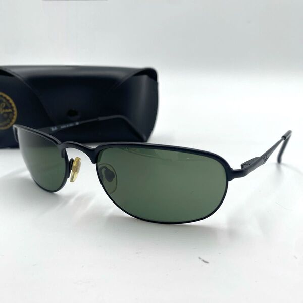 Ray-Ban レイバン W3136 サングラス キャラバン ケース付き ブラックフレーム グリーンレンズ メンズ