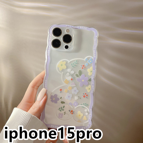iphone15proケース カーバー TPU 可愛い お洒落 韓国 軽量 ケース 耐衝撃 高品質154