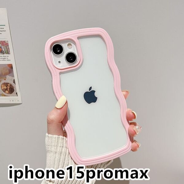 iphone15promaxケース カーバー TPU 可愛い お洒落 韓国 ピンク 軽量 ケース 耐衝撃 661