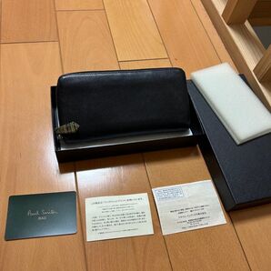 定価40000円 ポールスミス 長財布 ラウンドファスナー マルチストライプ