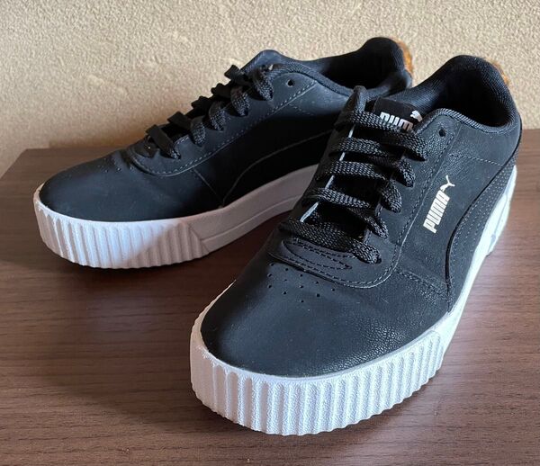 プーマ PUMA キャリーナ レオパード スニーカー ヒョウ柄 23.0cm