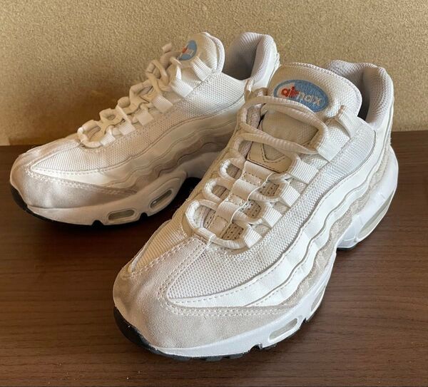 ナイキ NIKE エアマックス 95 AIR MAX 95 サミットホワイト ユニバーシティブルー 24.5cm