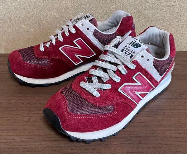 ニューバランス NEW BALANCE ML574FBR バーガンディ 24.0cm