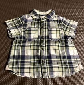 *noeil Bebe noiyu* short sleeves shirt size 80 check pattern pretty [ siblings ...*] same design 100 size . exhibiting.!] inspection Ralph Lauren man woman 