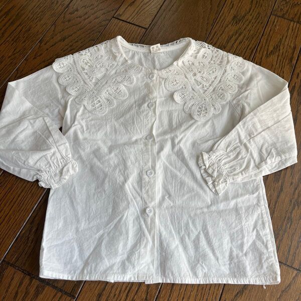 美品 レース襟 ブラウス