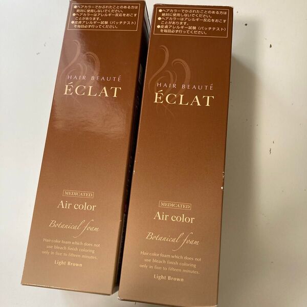 ヘアボーテ エクラ ボタニカル エアカラーフォーム ライトブラウン 150g 未使用2個セット