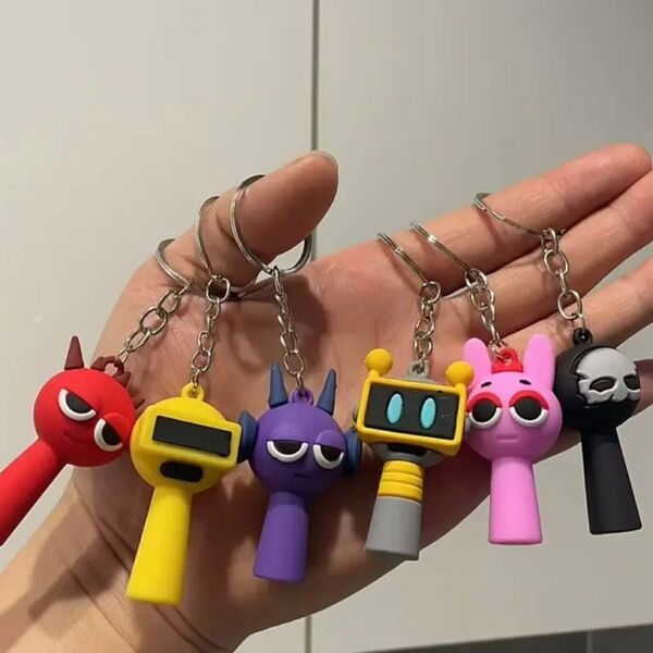 スプランキー SPRUNKI キーホルダー ストラップ 6個セット