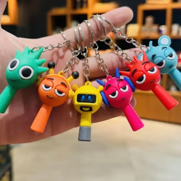 スプランキー SPRUNKI キーホルダー ストラップ 6個セット