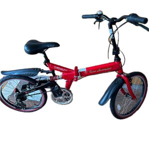Tonino Lamborghini TL-FDB20 折りたたみ自転車 レッド