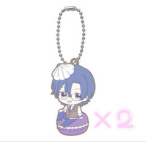 カラフルピーチ からぴち もふ もふくん ラバーマスコット マカロン ガチャガチャ