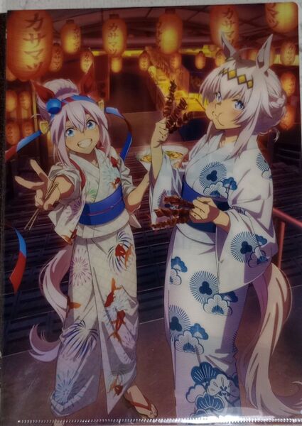 ウマ娘 シンデレラグレイ 笠松競馬コラボ クリアファイル タマモクロス オグリキャップ シングレ A4
