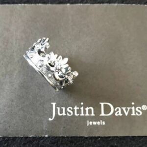 新品◆JUSTIN DAVIS◆PRINCESS CROWN RING◆11号◆定価31,900円◆SRJ120◆廃盤◆