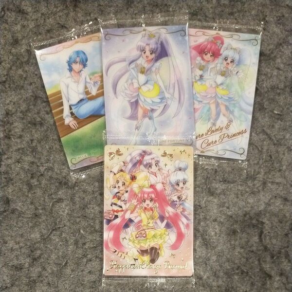 プリキュアカードウエハース11☆ハピネスチャージプリキュア4枚組☆
