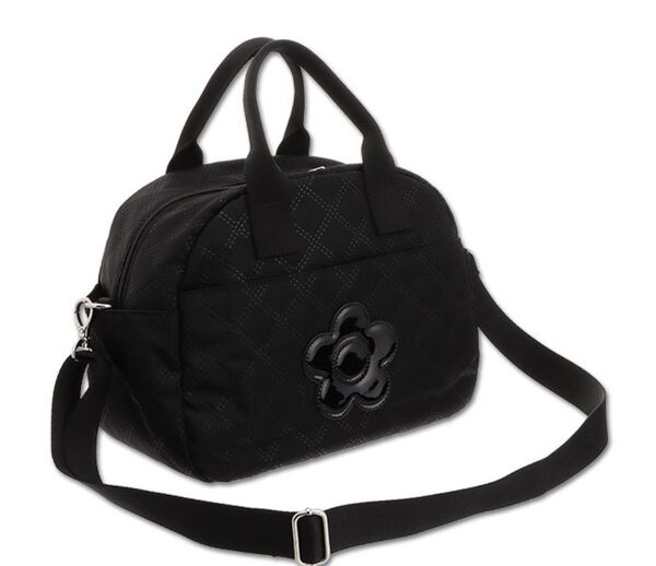 マリークワント MARY QUANT ピンソニックキルトデイジー 2WAYトート (ブラック)