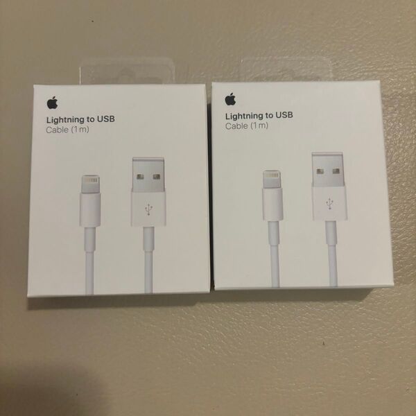 【未開封】Apple Lightning - USBケーブル (1m) 2個セット