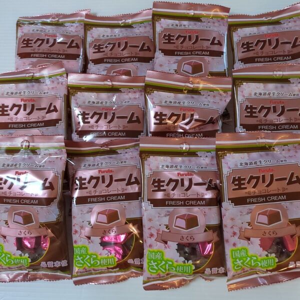 フルタ 生クリームチョコレート さくら 36g 12袋
