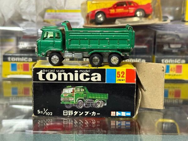 トミカ 黒箱 日野 ダンプカー 日本製 旧ホイール