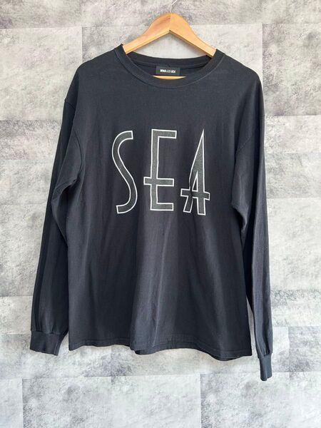 WINDANDSEA 長袖Tシャツ ロンT ブラック Tシャツ カットソー M 最終価格