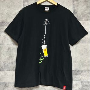 オリオンビール Tシャツ 黒 ブラック L サイズ 半袖 沖縄 okinawa ビール