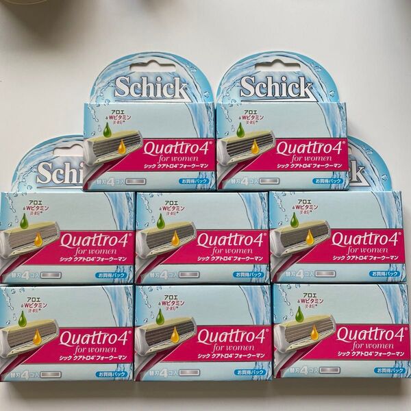 Schick クアトロ4 フォーウーマン 替刃 4個入り8個セット