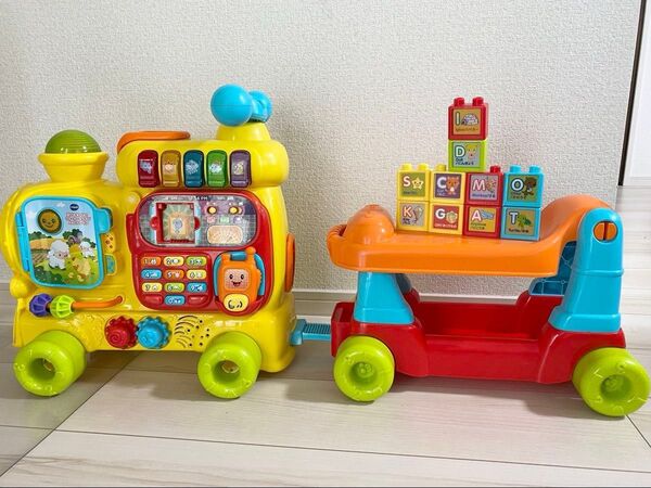Vtech バイリンガル遊びも学びも!ウォーカー&ライド トイザらス限定品 手押し車 足けり 遊び方いろいろ