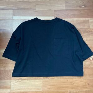 無印良品 MUJI ワイドポケットTシャツ ブラック ONE SIZE