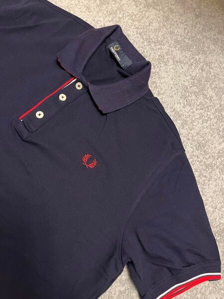 FRED PERRY フレッドペリーポロシャツ ネイビー メンズ L