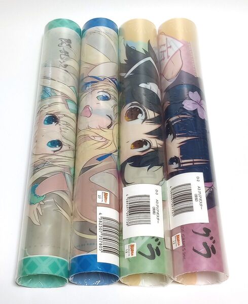4種セット A3クリアポスター 閃乱カグラ WEBくじ