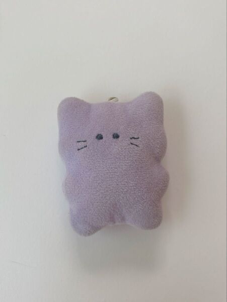 【いきものかもしれないシリーズ】たいていねこ(紫)ぬいぐるみキーホルダー