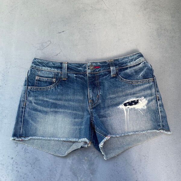 デニム ハーフパンツ デニムショートパンツ ショートパンツ 短パン 春夏 y2k トミーガール ショートパンツ ボトムス デニム