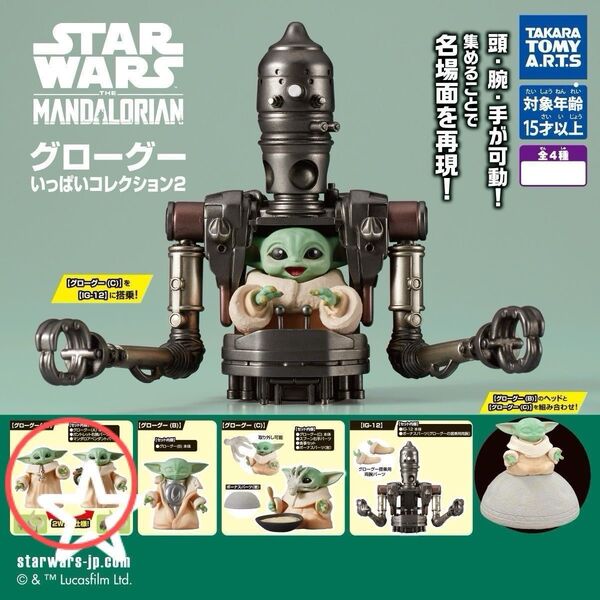 カプセルトイ STAR WARS スター・ウォーズ グローグーいっぱいコレクション2 グローグーA 1点