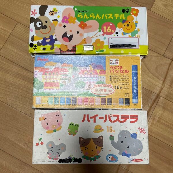 中古クレヨン 16色セット×3