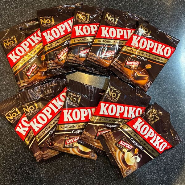 【10袋】KOPIKO コピコ コーヒーキャンディ 5袋カプチーノキャンディ5袋 飴 キャンディ 韓国 コーヒー 各31.5g