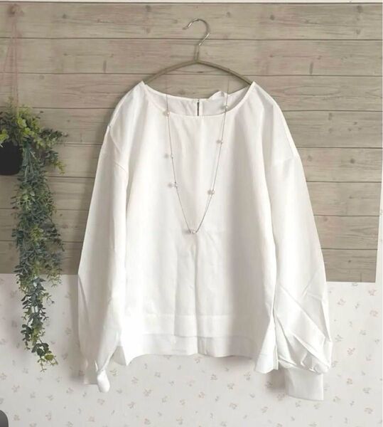 ★新品Green Parks袖リブ ブラウス★