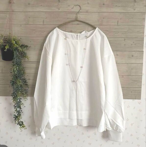 ★新品Green Parks袖リブ ブラウス★