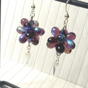 30ハンドメイドピアス/イヤリング ドロップビーズボール