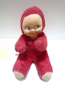 50～60’ｓ ビンテージ Knickerbocker キューピー KEWPIE ソフビ 人形 ドール ニッカーボッカー社 USA製 17cm位 青い目 インテリア