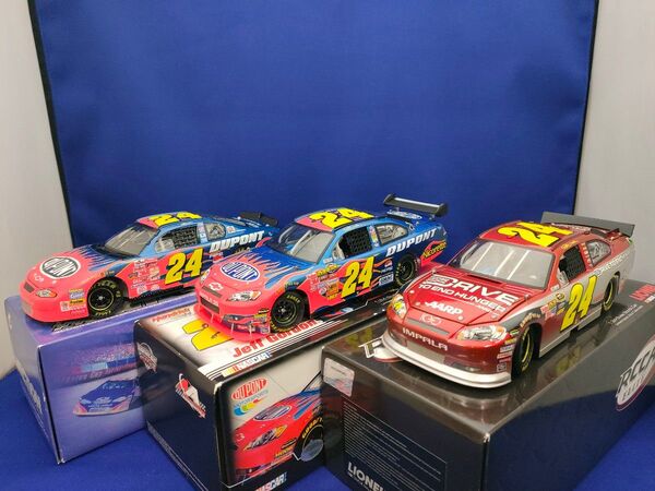 3台セット NASCAR 1/24 #24 Dupont デュポン ジェフ・ゴードン インパラ モンテカルロ ミニカー
