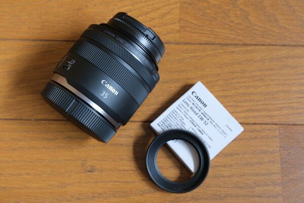 ★Canon RF 35mm F1.8 IS STM レンズ★美品、純正フード付