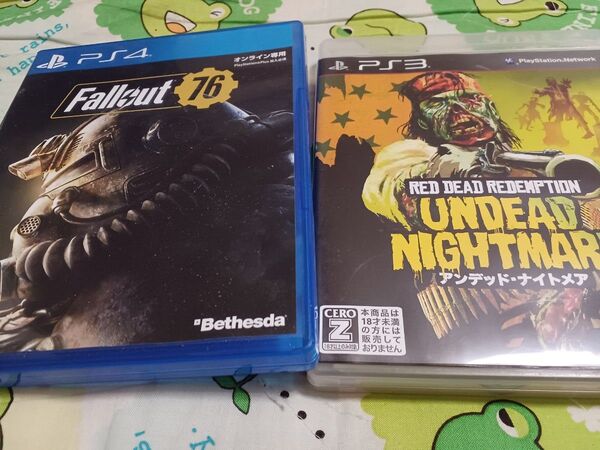 PS4 Fallout76とPS3 RED DEAD REDEMPTION アンデッドナイトメア 2本セット