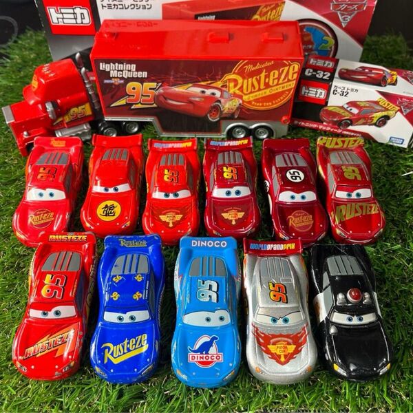 【美品多数】カーズトミカ マックィーン 11種&マックトレーラー【011】