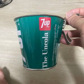 7UP SEVEN UP 缶 箱 かご 籠