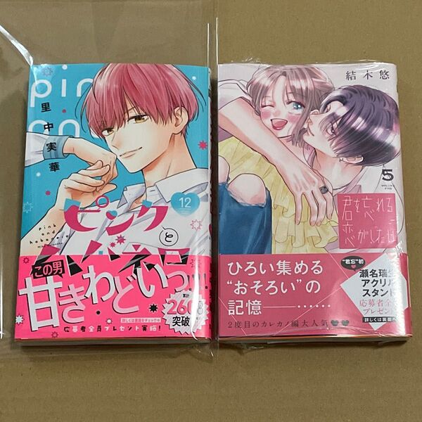 ピンクとハバネロ 12巻 君を忘れる恋がしたい 5巻 2冊セット ※どちらも特典・応募ハガキなし