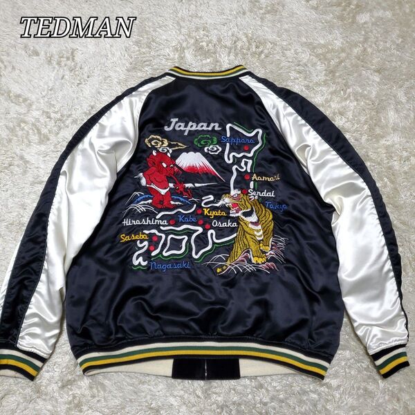 極美品 完売品 テッドマン スカジャン リバーシブル ベロア 44 XL