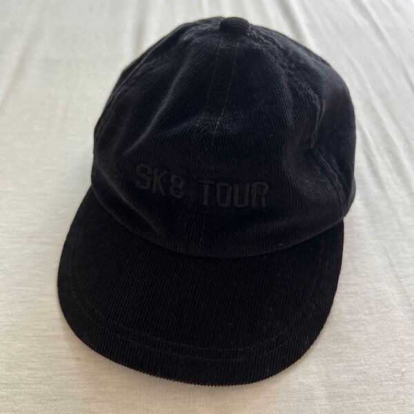 SK8 TOUR コーデュロイキャップ キッズ 帽子GUキャップ